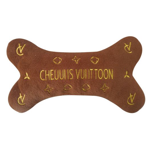 Chewy Vuiton Bone Plush Toy